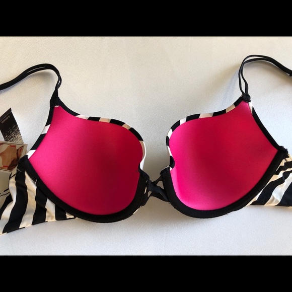 NWT Kensie striped Brooklyn Demi U/W Bra 34C - Picture 4 of 8